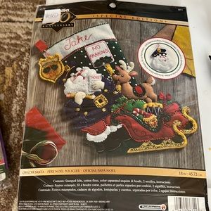Bucilla  Officer Santa Felt stocking kit